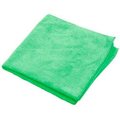 Hospeco Microworks Microfiber Towel 12in x 12in, Green 12 Towels/Pack - 2512-G-DZ